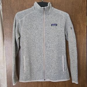 Patagonia Black and Gray Knit Sweater Full Zip